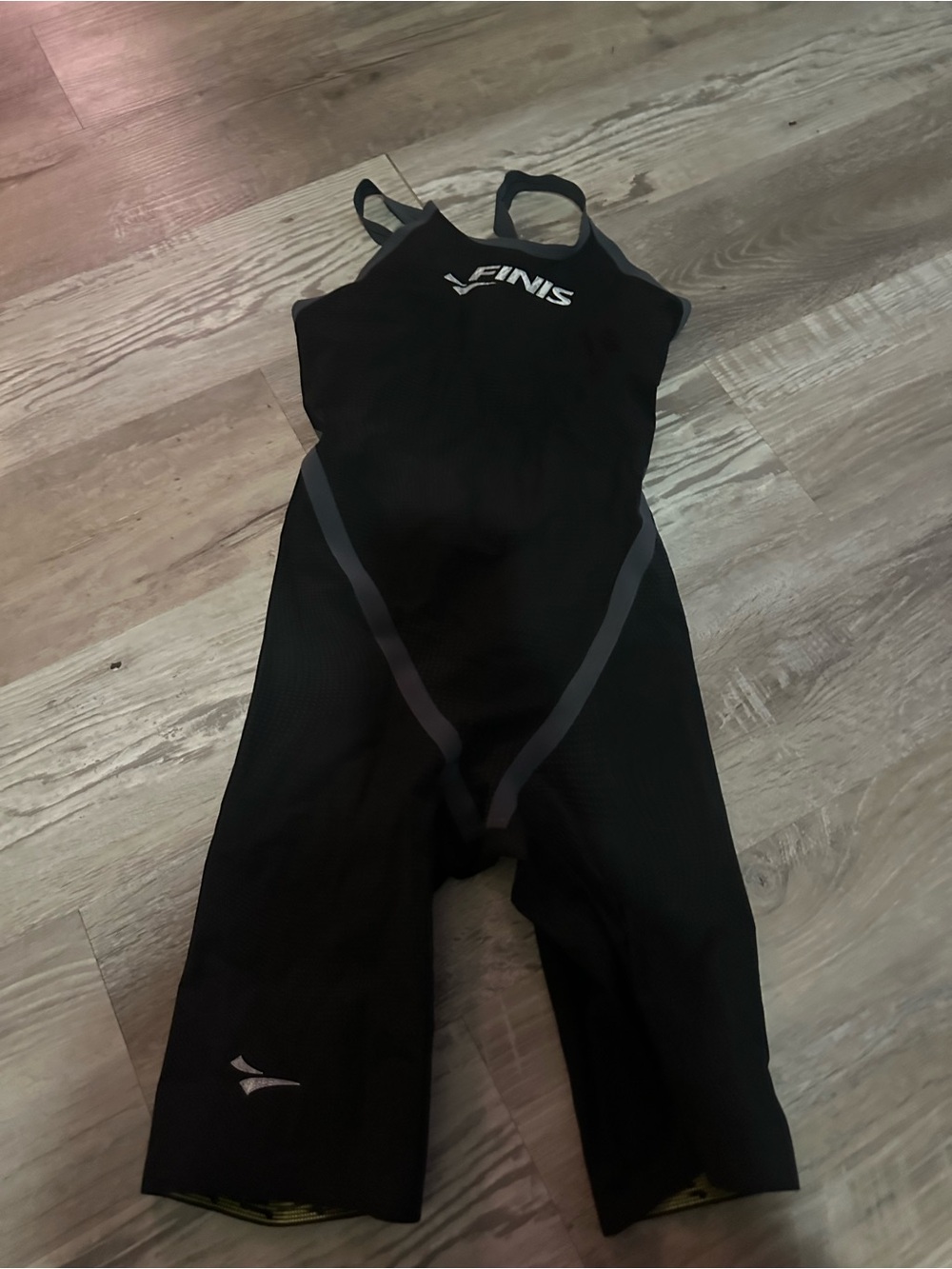 Women's Black Competitive Knee-High Swimsuit